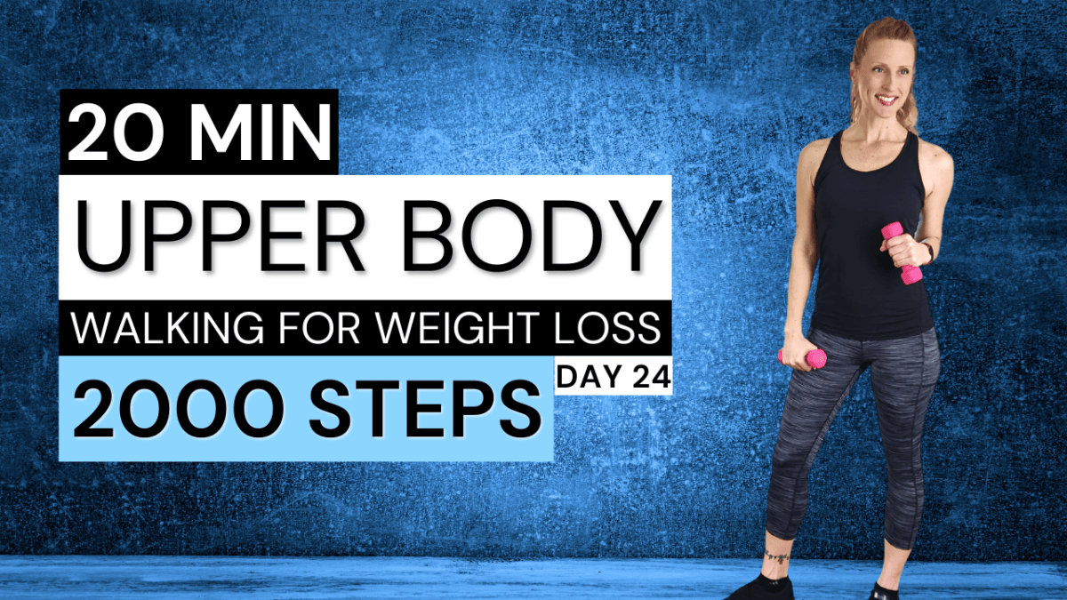 20 Min 2000 Steps Walk at Home UPPER BODY Workout (Low Impact)